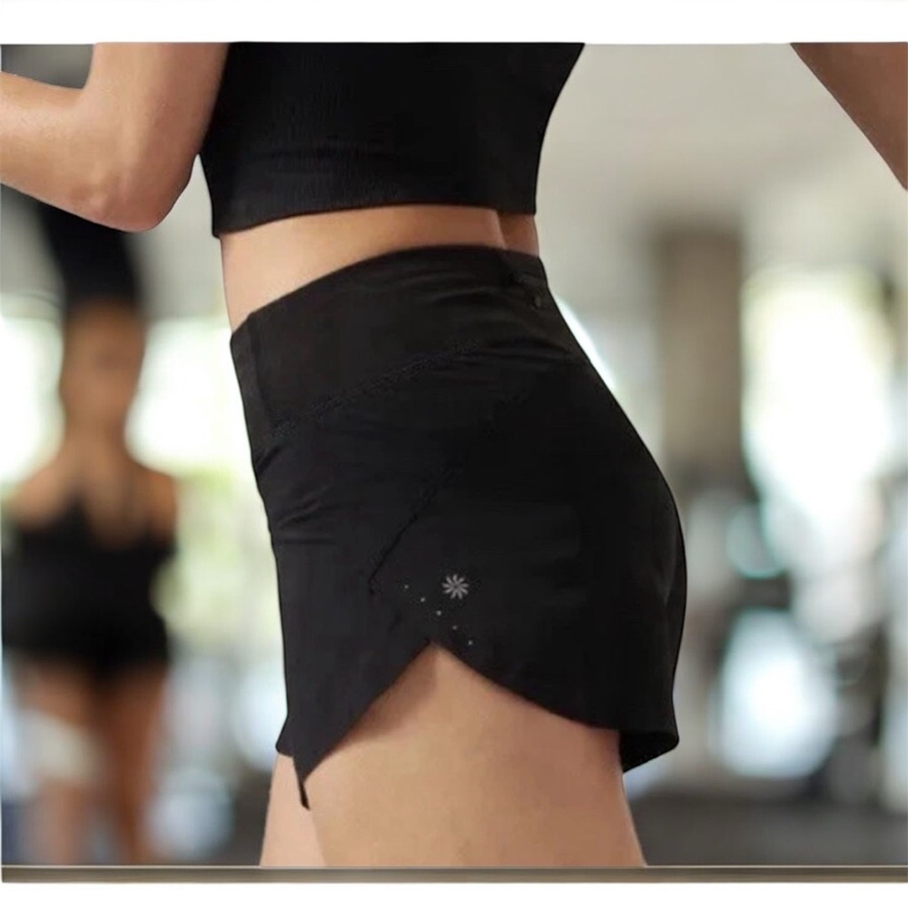 Athleta Run With It 3.5” Black Running Shorts – Size 1X